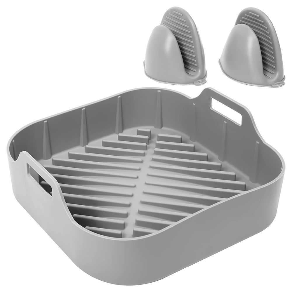 Maisonware Silicone Air Fryer Pot and Oven Mits